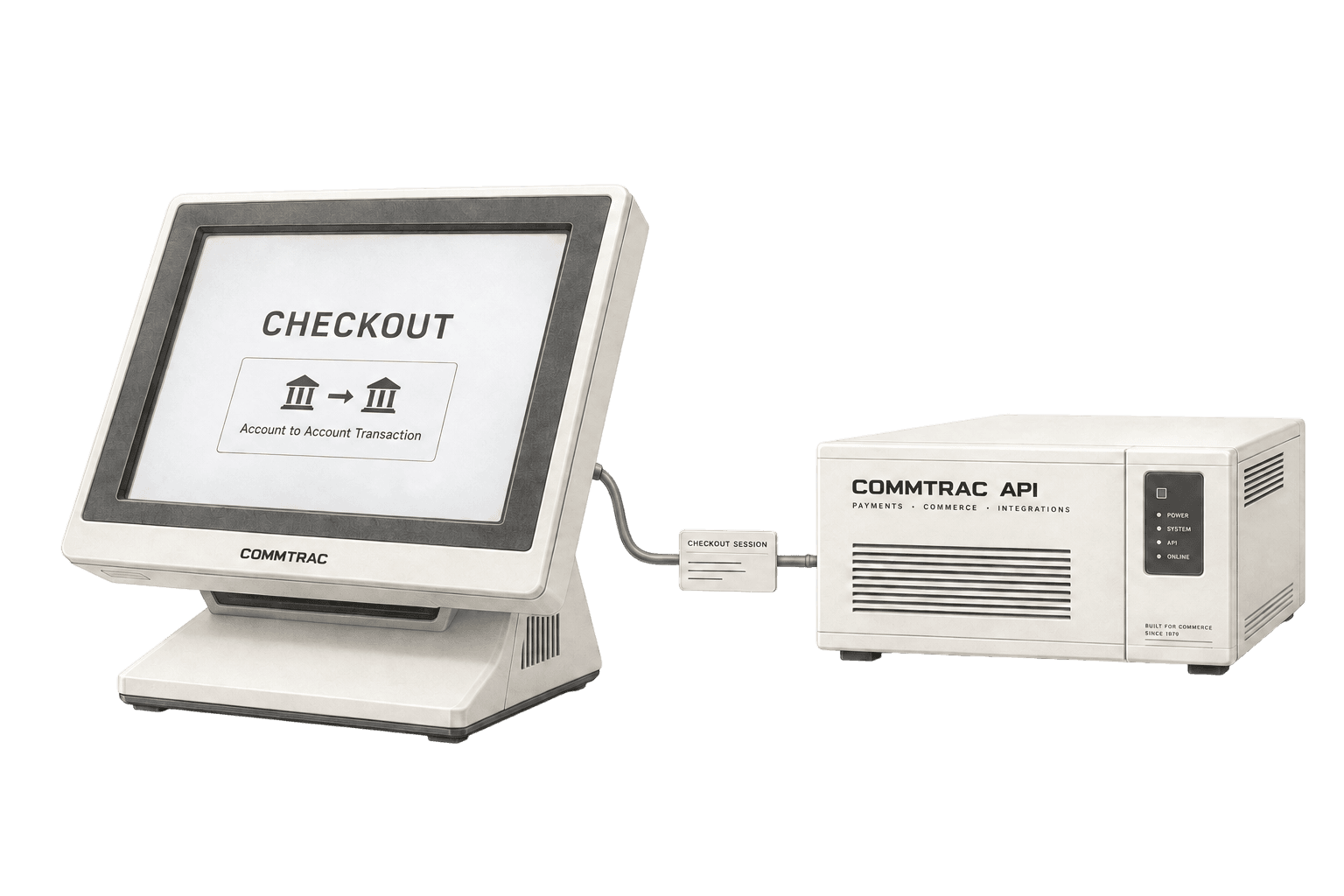 A retail terminal printing a continuous settlement record